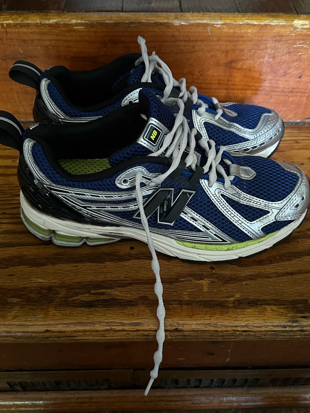 1906R New Balance Navy, Silver & Lime Athletic Sneakers